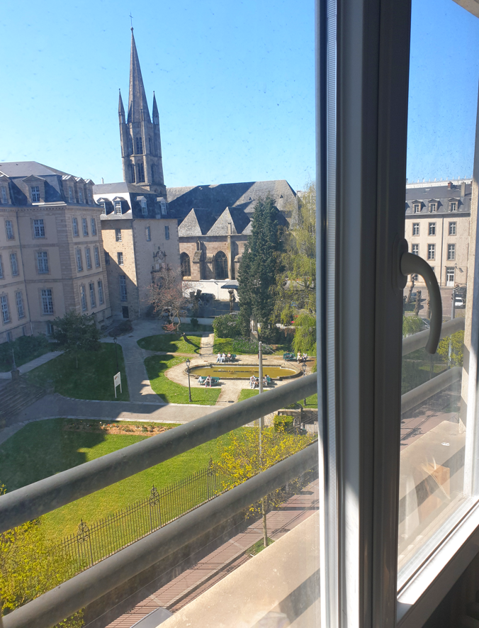 Vue depuis le T2 vendu par IMMOGES à Limoges, face au lycée Gay-Lussac
